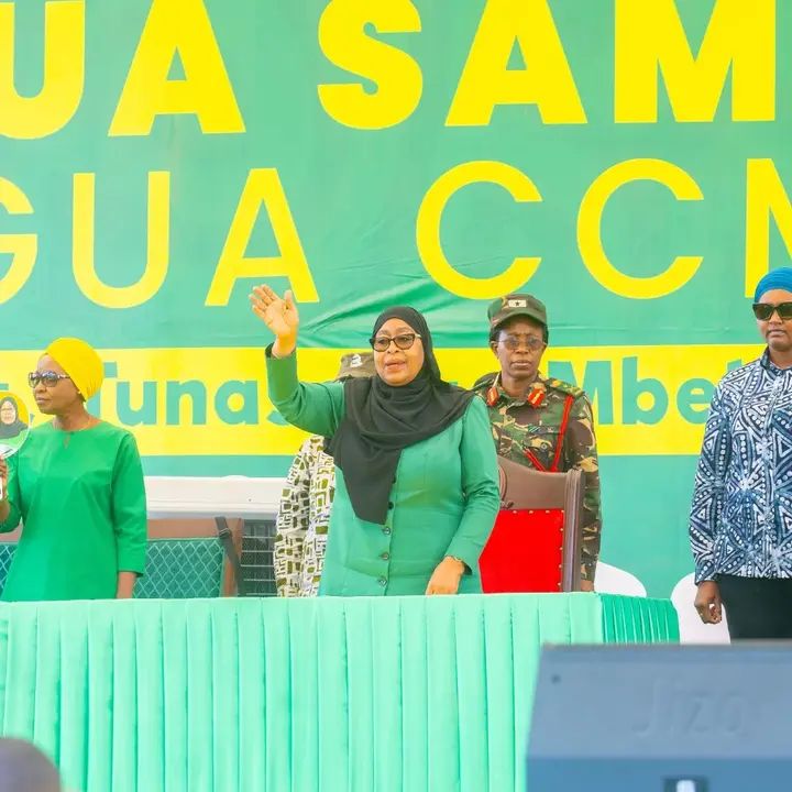 DKT. SAMIA AKIONGEA NA WAPIGA KURA WAKE MPANDA MJINI